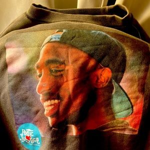 Brand new cropped sweatshirt with tags and Tupac